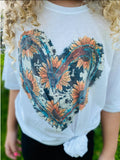 Sunflower Heart Tee T-Shirt