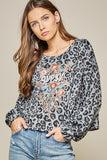 Gypsy Soul Embroidered Leopard Top