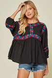 Andree by Unit savanne jane Babydoll Embroidered Top