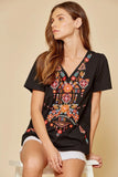 Geometric Embroidered Top