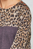 Color Block Leopard Tunic