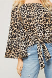 Wild Thing Leopard Top, Brown