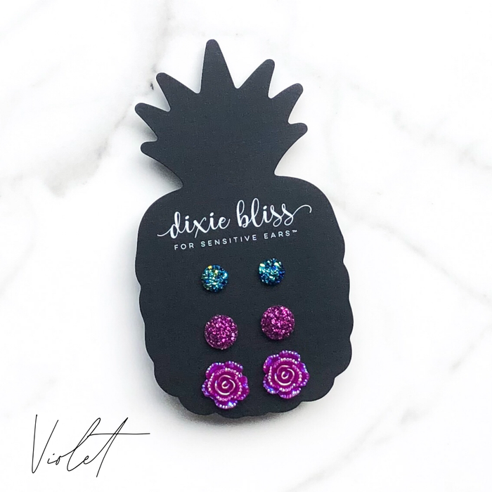Dixie Bliss Violet Earrings