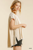 Babydoll High Low Top, Sand