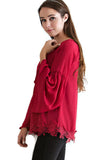 Lace, Bell & Tassel Tunic, Red