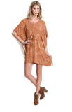 Bohemian Tassel Dress, Brown