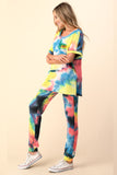 Ariella Rainbow Tie Dye Jogger Set