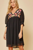 Andree by unit / savanna jane Floral Embroidered Dress