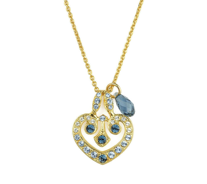 Mariana Night Sky Swarovski Crystal Heart Pendant Necklace