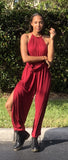 Day to Night Jumpsuit, Cranberry