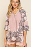 Paisley Take the Day Off Top, Pink