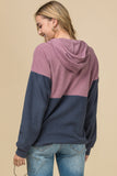 Color Block Hooded Sweatshirt