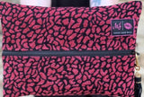 makeup junkie scarlet leopard bag