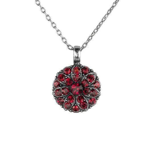 mariana july swarovski crystal angel necklace ruby