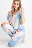 Cotton Candy Tie Dye Short Sleeve Top