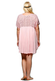Pretty in Pink Crochet Swing Dress