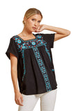 Andree by unit / Savanna Jane Babydoll Embroidered Top